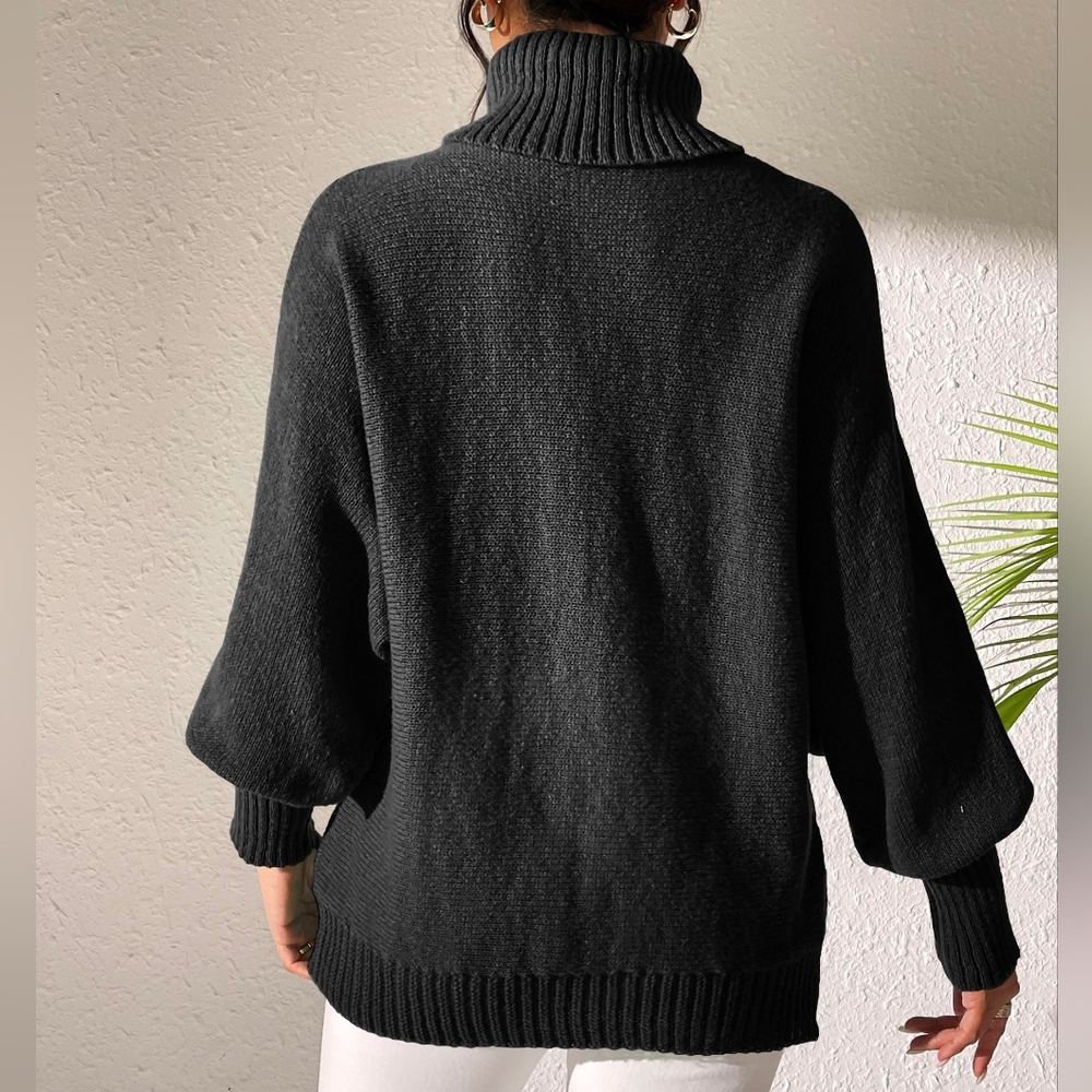 Cloud Nine Batwing Sweater - Black - Picture 2 of 3